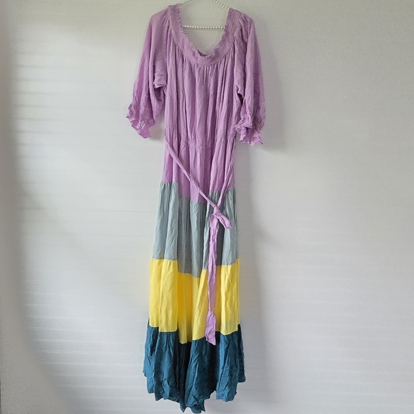 NWT City Chic Maxi Bella Dress Lilac Off the Shoulder 20 Plus Size - Picture 5 of 11